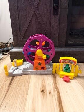 Vintage 2003 Fisher Price Little People Musical Ferris Wheel Carnival WORKING